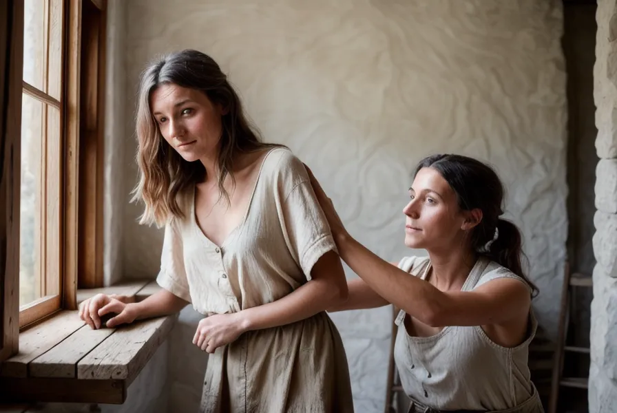 Perçage d'un mur ancien en mâchefer pour encastrer une prise électrique, rénovation à Saint-Étienne