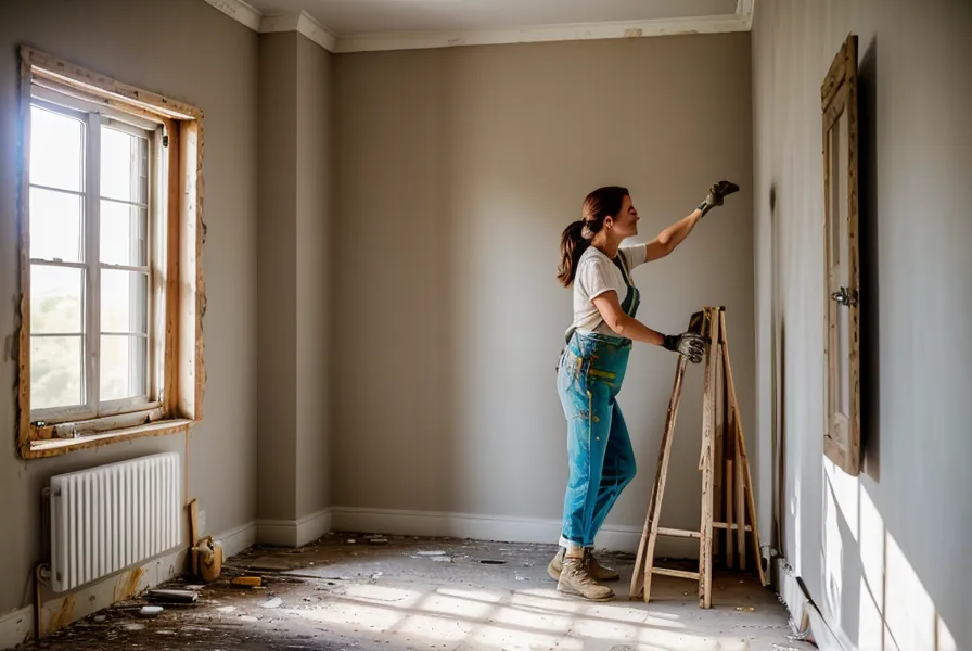 Plomberie DIY dans un appartement ancien en rénovation à Saint-Étienne, tuyaux apparents avant travaux