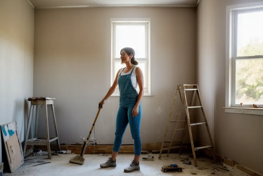 Vieille tapisserie décollée à côté d'une tasse de café froid, dans l'appartement en rénovation avant le projet de colocation