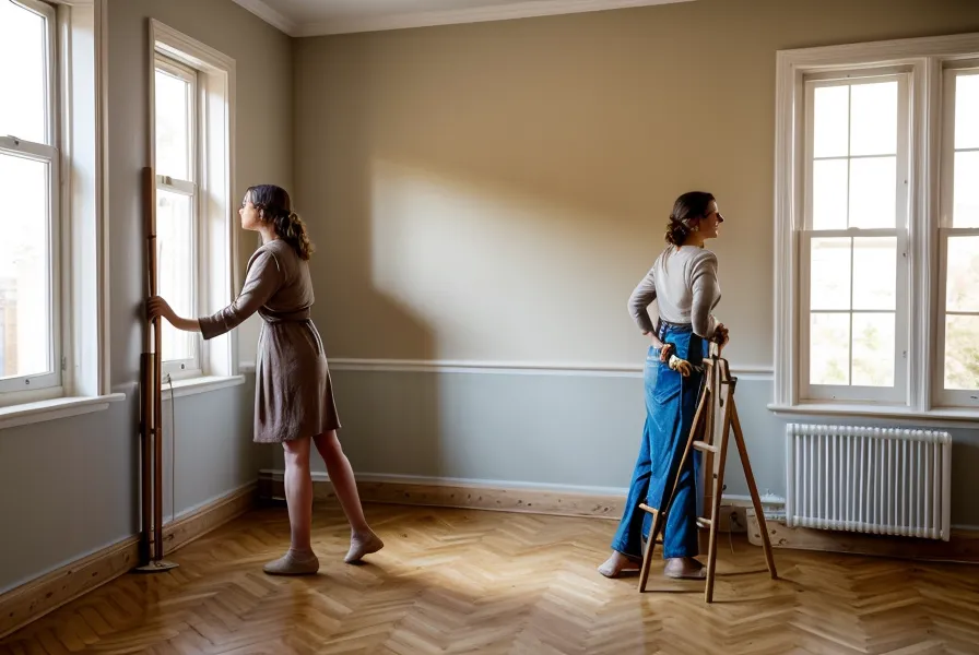 Joint en mousse décollé sur une ancienne fenêtre en bois, signe d'un DPE dégradé